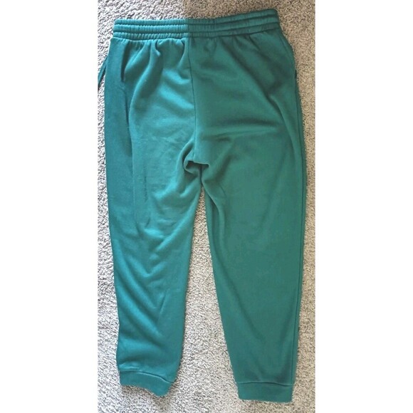 Rae Dunn Ankle Jogger Sweatpants Size XL Green Fleece Lined Drawstring Pockets - Picture 2 of 6